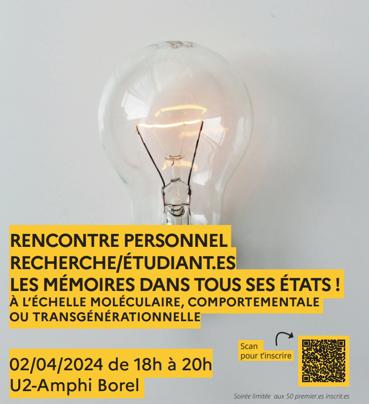 Soirée "Mémoire dans tous ses états "