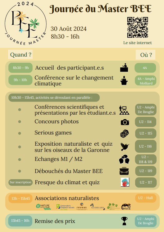 Programme journée du Master BEE